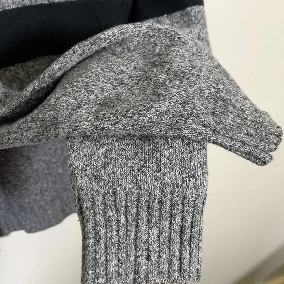 Banana Republic Two Black Stripped  Grey Sweater - Picture 9 of 14